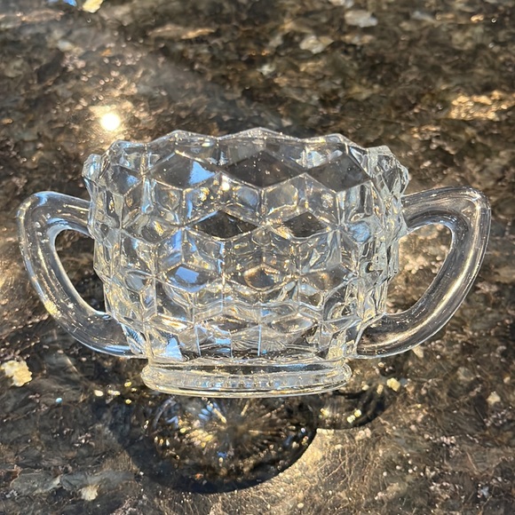Vintage Crystal Creamer and Sugar Set - Picture 6 of 15